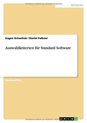 Auswahlkriterien für Standard Software