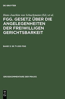 §§ 71-200 FGG (Großkommentare der Praxis)