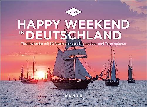 Happy Weekend in Deutschland 2024: KUNTH Tischkalender mit Wochenplaner