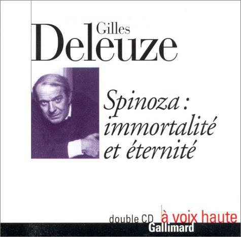 Spinoza immortalite et éternité CD (A Voix Haute CD)