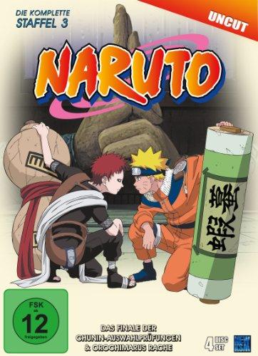 Naruto - Staffel 3: Das Finale der Chunin-Auswahlprüfungen & Orochimarus Rache (Episoden 53-80, uncut) [4 DVDs]