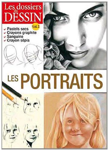 Les portraits : pastels secs, crayons graphite, sanguine, crayon sépia