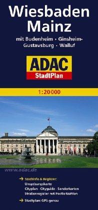 Mainz, Wiesbaden, GPS-genau: Mit Budenheim, Ginsheim-Gustavsburg, Walluf. Stadtinfo & Register: Umgebungskarte, Cityplan, Cityguide, Sonderkarten, ... mit Postleitzahlen. Stadtplan: GPS-genau