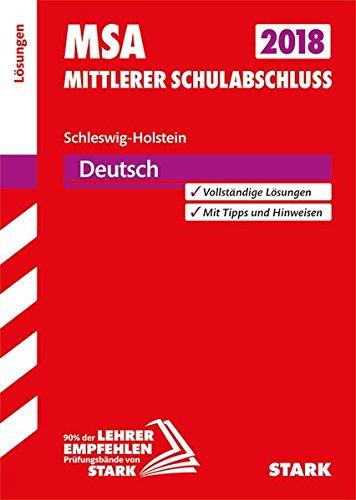 Mittlerer Schulabschluss Schleswig-Holstein - Deutsch Lösungen