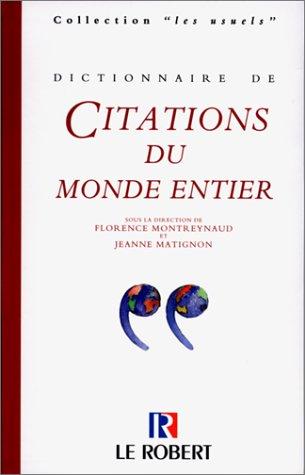 Dictionnaire de citations du monde entier