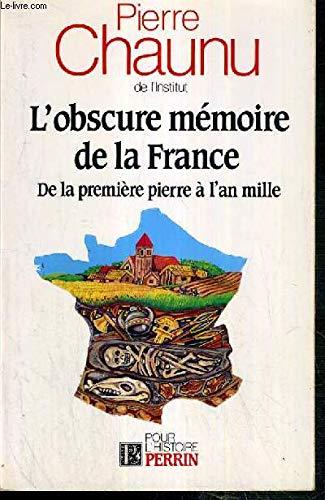 L'Obscure mémoire de la France : de la première pierre à l'an mille