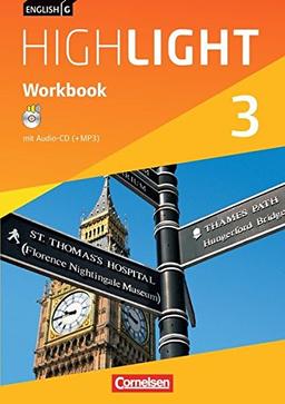 English G Highlight - Hauptschule: Band 3: 7. Schuljahr - Workbook mit Audio-CD: Audio-Dateien auch als MP3