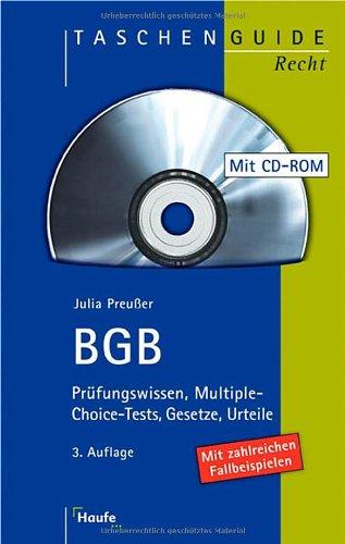 BGB. Mit CD-ROM: Prüfungswissen, Multiple-Choice-Tests, Gesetze, Urteile