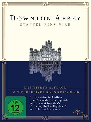 Downton Abbey - Season 1-4 (Digipack, 16 Discs inkl. exklusiver Soundtrack-CD) [Limited Edition]