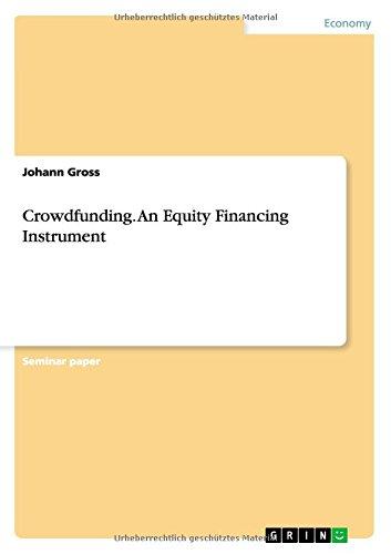 Crowdfunding. An Equity Financing Instrument