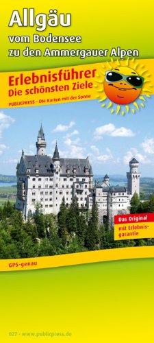 Erlebnisführer Allgäu - vom Bodensee zu den Ammergauer Alpen: Mit Informationen zu Freizeiteinrichtungen auf der Kartenrückseite, GPS-genau. 1:150000