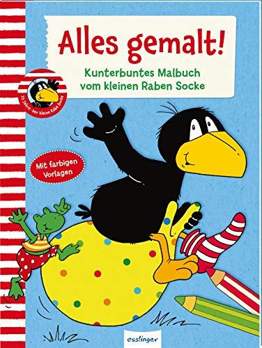 Der kleine Rabe Socke: Alles gemalt!: Kunterbuntes Malbuch vom kleinen Raben Socke | Über 80 Ausmalbilder für Kinder ab 3 Jahren