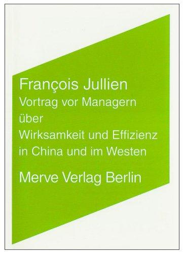 Vortrag vor Managern über Wirksamkeit und Effizienz in China und im Westen