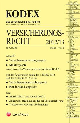 KODEX Versicherungsrecht: 2012