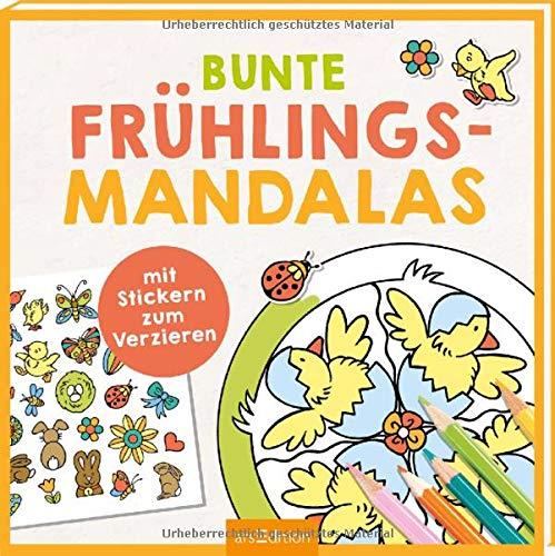 Bunte Frühlings-Mandalas: mit Stickern zum Verzieren