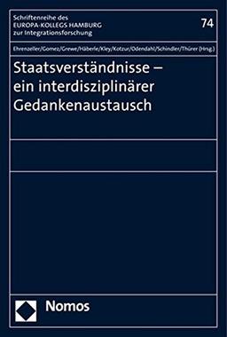 Staatsverständnisse - ein interdisziplinärer Gedankenaustausch (Schriftenreihe des Europa-Kollegs Hamburg zur Integrationsforschung)