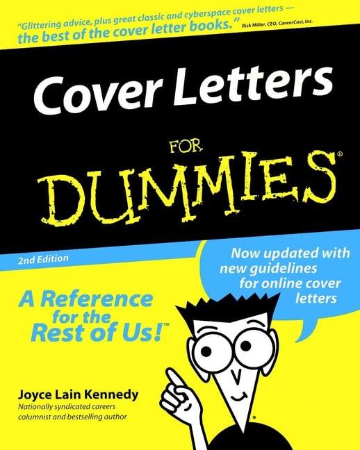 Cover Letters for Dummies