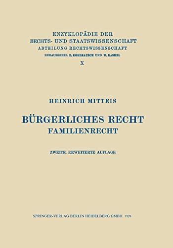 Bürgerliches Recht: Familienrecht (German Edition)