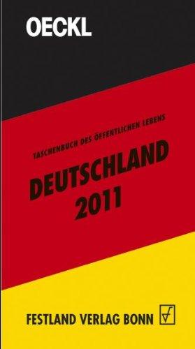 OECKL. Taschenbuch des Öffentlichen Lebens Deutschland 2011: Buchausgabe