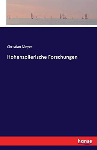 Hohenzollerische Forschungen