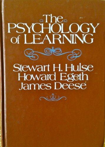 Psychology of Learning (Psychology S.)