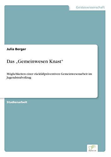 Das "Gemeinwesen Knast": Möglichkeiten einer rückfallpräventiven Gemeinwesenarbeit im Jugendstrafvollzug