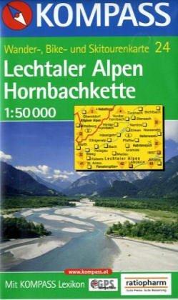 Lechtaler Alpen, Hornbachkette 1 : 50 000. Wander-, Rad- und Skitourenkarte