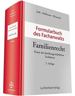 Formularbuch des Fachanwalts Familienrecht