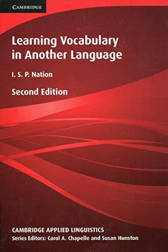 Learning Vocabulary in Another Language (Cambridge Applied Linguistics)