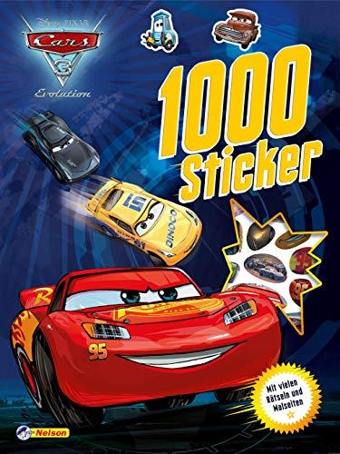 Disney Cars 3: 1000 Sticker: Mit vielen Rätseln und Malseiten