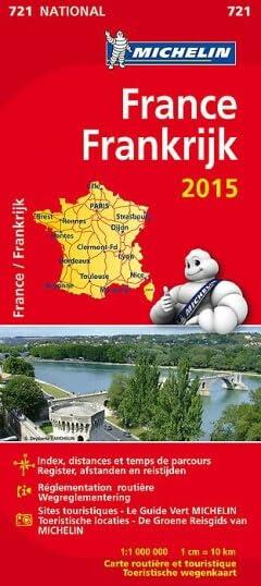 France Frankrijk 11721 Carte ' National ' 2015 Michelin kaart