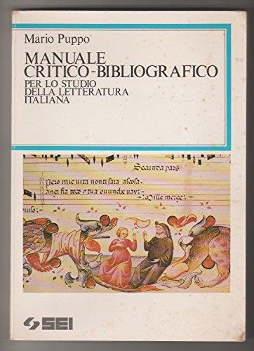 Manuale critico-bibliografico per lo studio della letteratura italiana