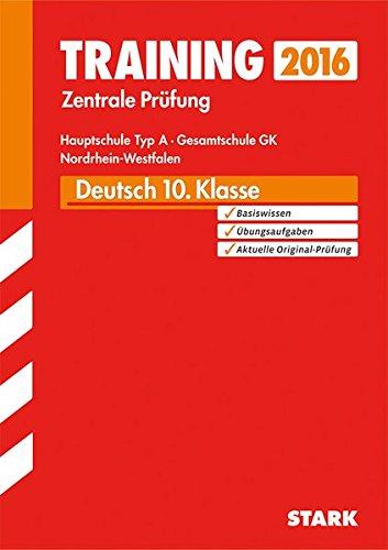 Training Zentrale Prüfung Hauptschule Typ A NRW - Deutsch