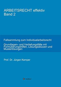 ARBEITSRECHT effektiv Band 2: Fallsammlung zum Individualarbeitsrecht - Grundlagen- und Vertiefungsfälle mit Formulierungshilfen, Lösungsskizzen und Musterlösungen