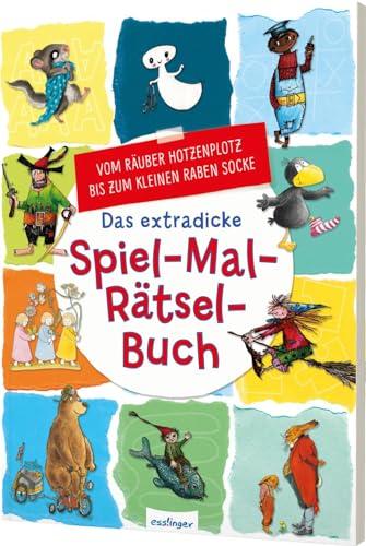 Das extradicke Spiel-Mal-Rätsel-Buch: Vom Räuber Hotzenplotz bis zum kleinen Raben Socke