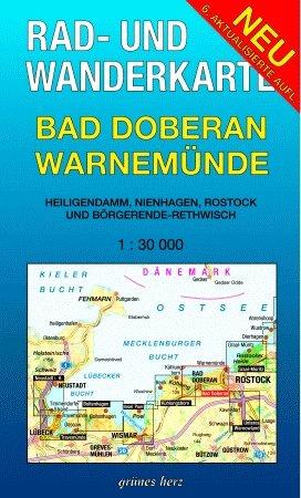 Bad Doberan - Warnemünde. Heiligendamm, Nienhagen, Rostock, Börgerende-Rethwisch. Rad- und Wanderkarte