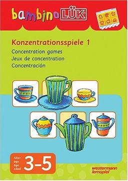 bambinoLÜK-System: bambinoLÜK: Konzentrationsspiele 1: 3-5 Jahre: Für Kinder ab 3 J