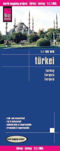 Reise Know-How Landkarte Türkei (1:1.100.000): world mapping project: Kartenbild 2seitig. Exakte Höhenlinien. Höhenschichten-Relief. GPS-tauglich, mit ... Straßennetz. Ausführlicher Ortsindex