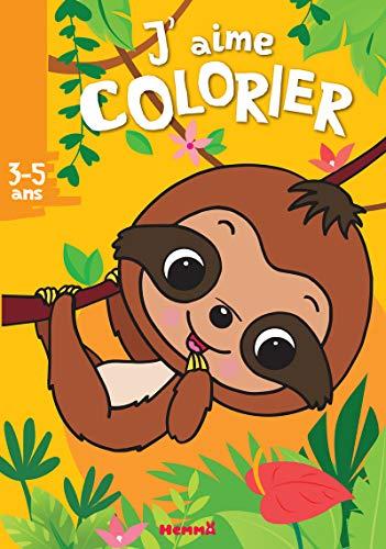 J'aime colorier, 3-5 ans : paresseux