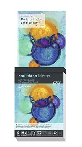 Neukirchener Kalender 2023 - Großer Abreißkalender in lesefreundlicher Schrift: Block mit 384 Blättern, zum Aufstellen oder Aufhängen, mit integrierter Rückwand