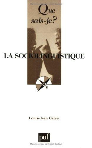 La sociolinguistique