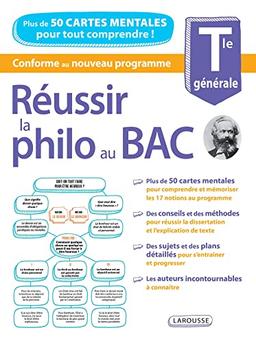 Réussir la philo au bac, terminale générale : plus de 50 cartes mentales pour tout comprendre ! : conforme au nouveau programme