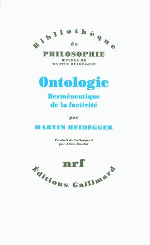 Ontologie : herméneutique de la factivité