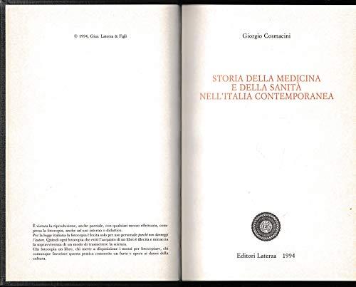 Storia della medicina e della sanità nell'Italia contemporanea