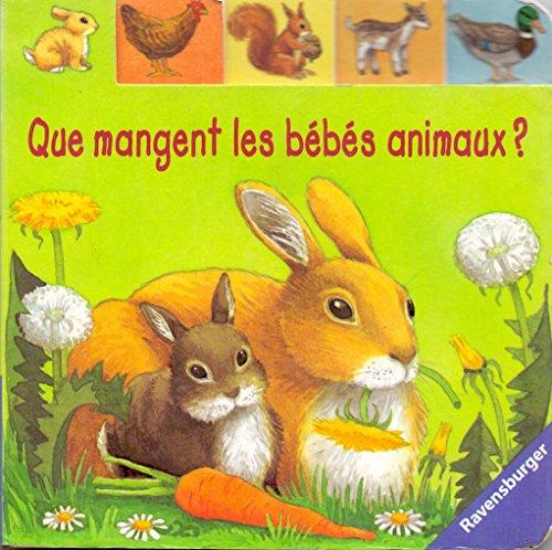 Que mangent les bébés animaux ?