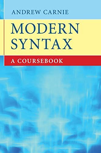 Modern Syntax: A Coursebook