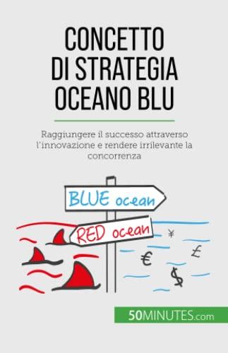 Concetto di Strategia Oceano Blu: Raggiungere il successo attraverso l'innovazione e rendere irrilevante la concorrenza