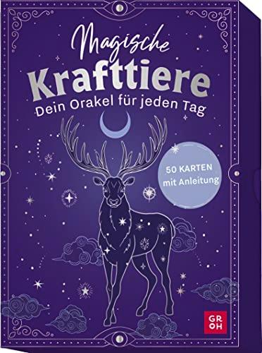 Magische Krafttiere - Dein Orakel für jeden Tag: 50 Karten mit Anleitung | Illustrierte Krafttierkarten in edler Box | mit Tipps und Impulsen für achtsame Rituale im Alltag