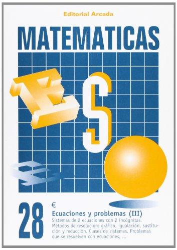 Cuaderno matematicas 28 - ecuaciones y problemas (III)