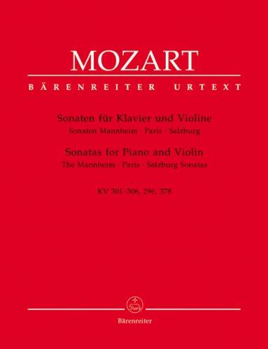 Sonaten für Klavier und Violine -Sonaten Mannheim - Paris - Salzburg-